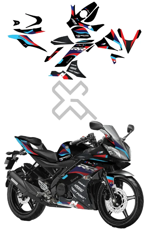 RR Edition Full Body Sticker Compatible with R15 V2 | Made In Premium Gloss Vinyl With FPF(Fade Protection Film), Water Proof, Precut Sticker, Pack Of 1 Compatible with Both Side
